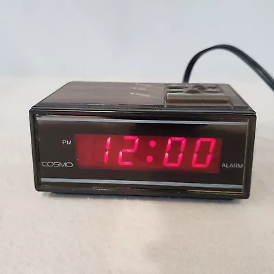 Cosmo Woodgrain Digital Alarm Clock Model E529B Nostalgia Vintage Retro Time • $13.99