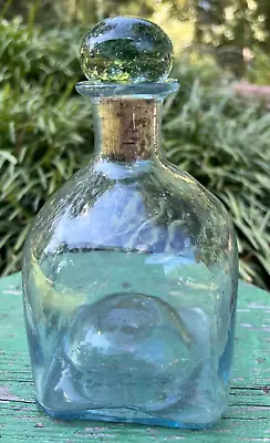 Vintage Empty Unmarked Patron Tequila  Bubble Bottle With Matching Glass Stopper • $30