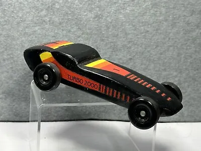 Car Racing Car Toy Turbo 2000 Wooden Vintage  • $14.95