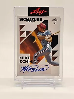 2023 Leaf Signature Series Hof Autographs Mike Schmidt Phillies Auto Ssp 1/1 • $149.99