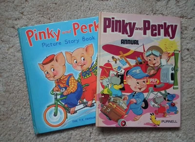 £5 • Buy 2 Pinky And Perky Books From 60/70s