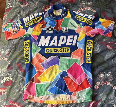 Mapei Large Santini Jersey With Colgnago Quick Step Cat Eye Sponsors • $35