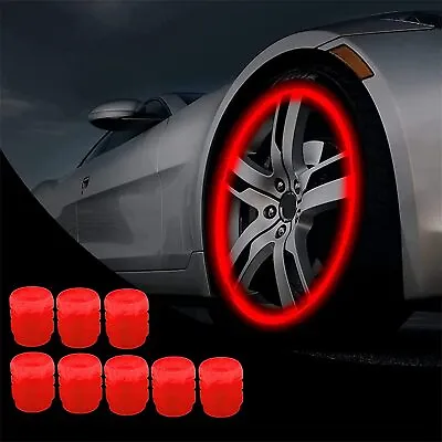 4-8 Pcs LED Wheel Lights Flash Light Tire Valve Cap Lamp Fr Car Truck Motorcycle • $5.36