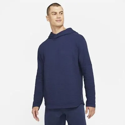 Nike Yoga Tech Nomad Dri-Fit Men's Pullover Hoodie Navy  S M L XL  CZ2219-410 • $59.99