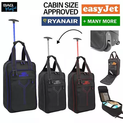 RyanAir Cabin Approved Holdall On Wheels EasyJet 20L Luggage Bag 40x20x25cm • £22.99