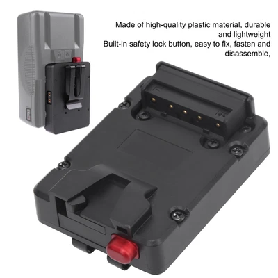 $19.30 • Buy 14.8V V‑Lock Battery Mount D‑Tap Output For V Mount Camera Battery Plate Adapter