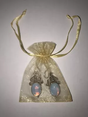 Moonstone Silver Earrings (Made In India) • $24.99