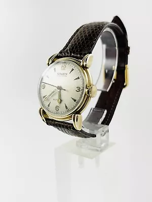 VINTAGE '50'S 10k RG MEN'S  GRUEN PRECISION AUTOWIND WRISTWATCH • $125