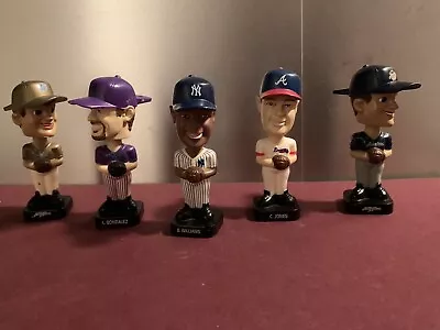 5 - 2002 Post Cereal MLB Baseball Stars Mini Bobble Head-YankeesBravesD-Backs • $10.50