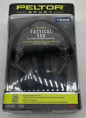 Peltor Sport Tactical 500 Earmuff Black NRR 26 TAC500-OTH • $99.99