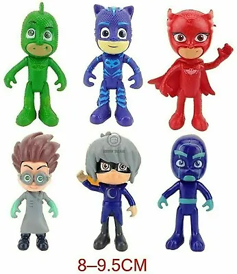 PJ Mask Cake Toppers Figures Toys Kids Birthday Decoration Catboy Owlette Gekko • £10.99