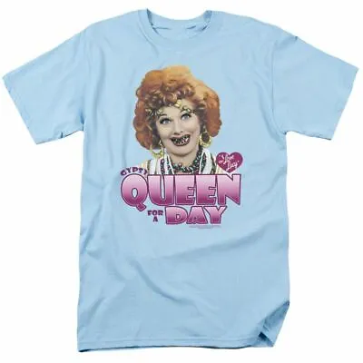 I Love Lucy Gypsy Queen Logo T Shirt Lucy Mens Licensed Classic TV Light Blue • $18.19