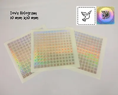 Dove Security Hologram Stickers Tamper Proof Labels • £1.99
