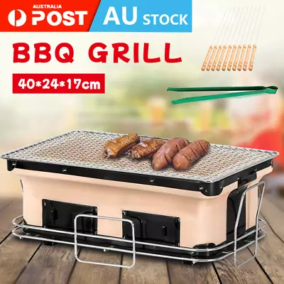 Charcoal BBQ Grill Japanese Korean Ceramic Hibachi BBQ Table Yakitori Barbecue • $55.69