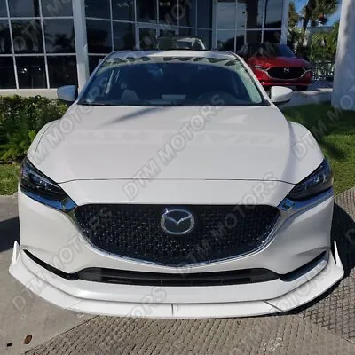 For 2019-2021 Mazda 6 Atenza Painted White Front Bumper Body Kit Spoiler Lip 3PC • $48.99