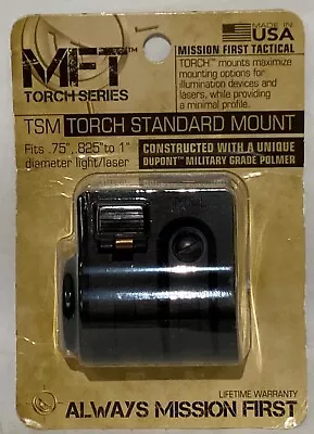 Mission First Tactical MFT Torch Series Standard Mount TSM Lights Laser Black • $14.99