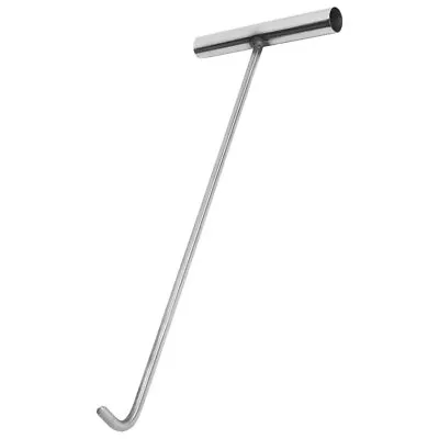 Lifting Hook Heavy-Duty Manhole Cover Lifter Vault Lid Hooks Handle Tool • £9.19