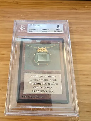 MTG Beta Limited Edition Power 9  Mox Emerald BGS 8 Near Mint! • $8000