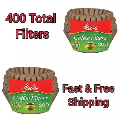 400 Count Melitta 62957 Natural Brown Unbleached Coffee Filters 8-12 Cup • $19.99