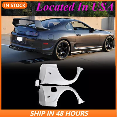 (US Stock)For 93-98 Supra MK4 JZA80 Ridox Fiber Glass Rear Fender Pair Body Kit • $549