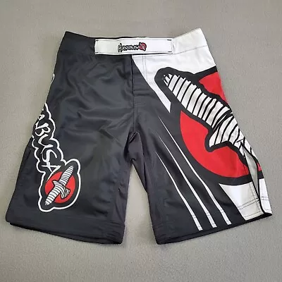 Hayabusa Shorts Mens 32 Black MMA BJJ Kickboxing Muay Thai Grappling Fighting • $35