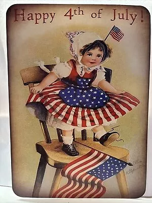 4th Of July Patriotic Independence Decor VINTAGE STYLE Die Cut Cardboard 5 X 7” • $4.99