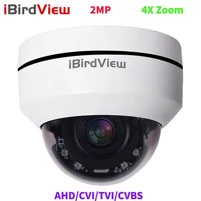 1080P HD AHD/CVI/TVI/CVBS 4-in-1 PTZ Dome IR Camera 4X Optical Zoom Night Vision • $80.99