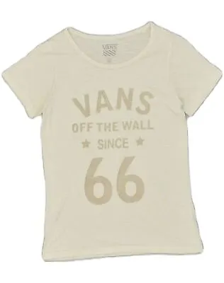 £12.95 • Buy VANS Womens Off The Wall Graphic T-Shirt Top UK 12 Medium White Cotton AB49