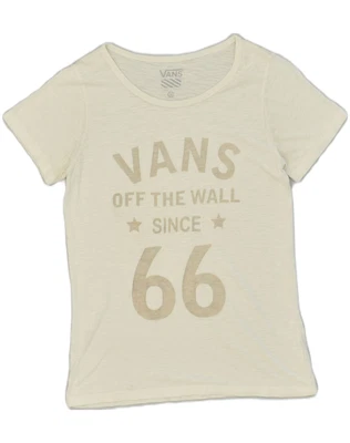 £12.95 • Buy VANS Womens Off The Wall Graphic T-Shirt Top UK 12 Medium White Cotton AB49