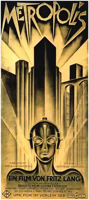 Metropolis Fritz Lang 1927 Vintage Style Movie Poster 18 X 36 Inches • $19.99