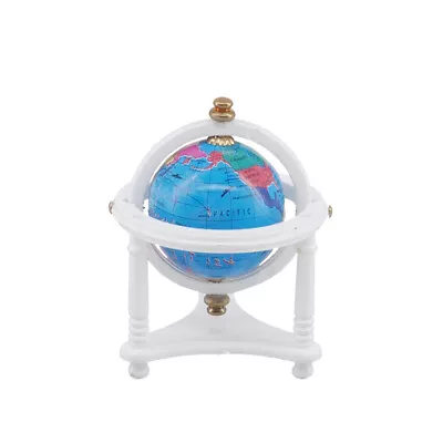 AirAds Dollhouse 1/12 Scale Miniatures World Map White Mini Globe • $5.50