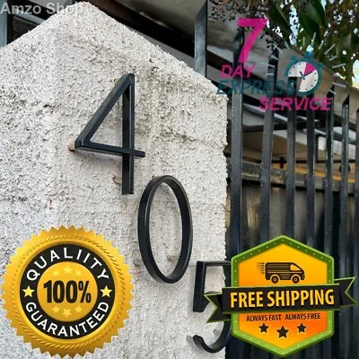 $8.41 • Buy Exterior House Number 5inch Doorplate Letters Metal Address Sign Plate Outdoor P