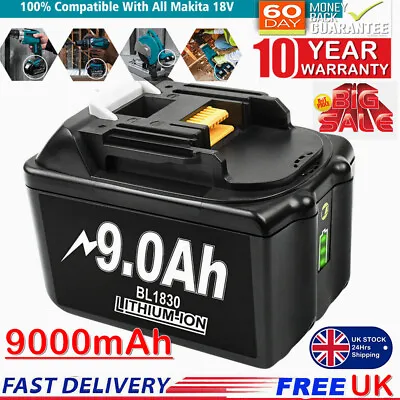 For Makita BL1860 18V 9.0ah Lithium-ion LXT Battery BL1850 BL1830 UK • £20.98