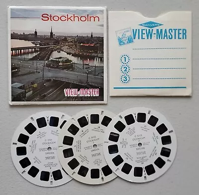 VINTAGE 1960's STOCKHOLM VIEW MASTER REELS C 510 MADE IN BELGIUM • $13.99