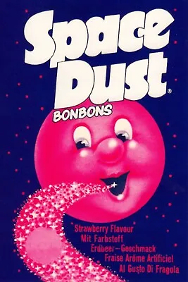 £3.94 • Buy Space Dust Strawberry Sweet Advert Vintage Retro Style Metal Sign, Bonbons
