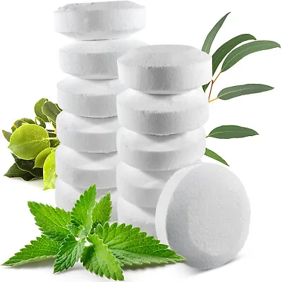 12 Organic Shower Steamers Vapor Tablets Extra Strong With Menthol Crystals • £24.10