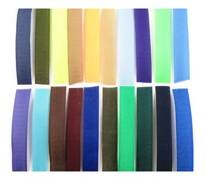 20mm (2cm) COLOURFUL SEW ON HOOK & LOOP FASTENER TAPE  TRAINERS  RIP & GRIP UK • £1.99