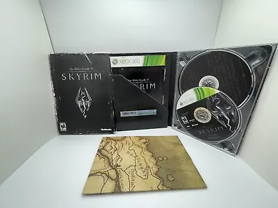 The Elder Scrolls V Skyrim Collectors Edition XBOX 360 Complete W/ Map & Manual • $15.99