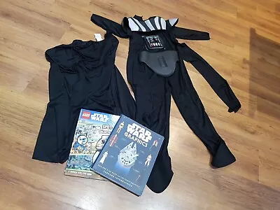 Star Wars Darth Vader Halloween Fancy Dress Costume Medium 5 -7 & Books Book Day • £6