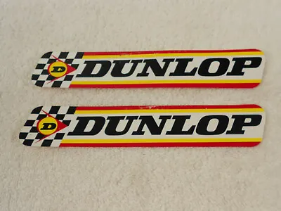 DUNLOP VINTAGE  STICKERS (2)  C DESCRIPT. 1970's -80'S + OTHER MX STICKERS AVAIL • $6.25