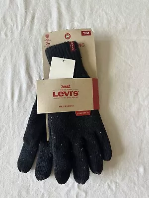 NWT Levi's Max Warmth Comfort Fit Men's Heat Retention Easy Texting Knit Gloves • $10