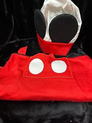 Disney Theme Parks Best Of Mickey Mouse Body Parts Kitchen Chef Cooking Apron • $48