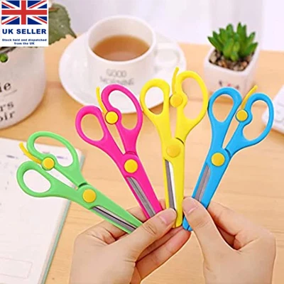 £2.89 • Buy Safety Plastic Scissors Kid Children School Art Crafts Tool Multicolour Toddlers