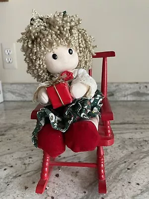 VTG Berkeley Musical Doll In Red Rocking Chair  • $25