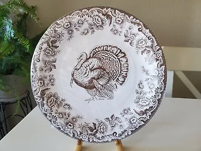 Spode Woodland Coated Paper Dinner Plates Thanksgiving 10.5 Inch Set Of 16 • $16.99