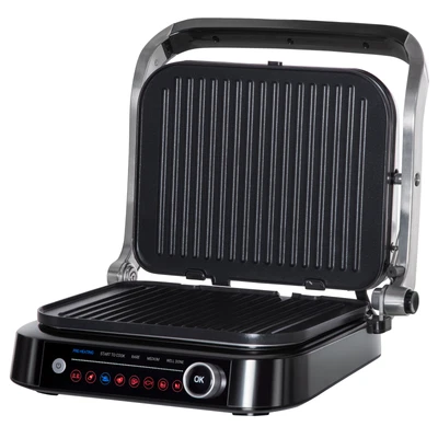 £61.99 • Buy HOMCOM Health Grill & Panini Press, 2100W W/ 180° Flat Open 8 Automatic Settings