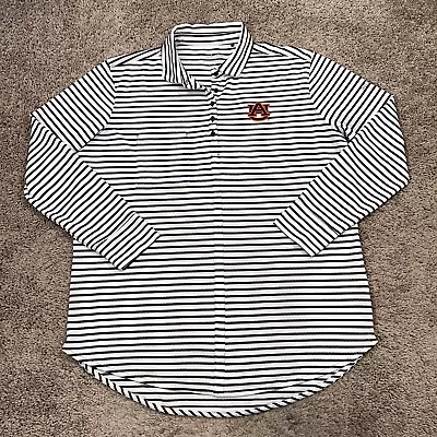 Auburn Tigers Shirt Womens XL Striped Columbia Golf University College Football • $24.77