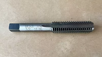 New DESCO Tap 1/2 13 NC HS Flute Taper Tap Machinist Grade Made In The USA • $14.99