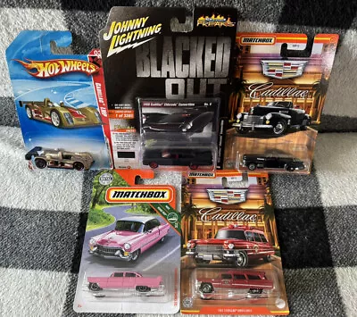 Matchbox Hot Wheels Johnny Lightning  Cadillac Lot Of 5 Eldorado LMP Ambulance • $17.99