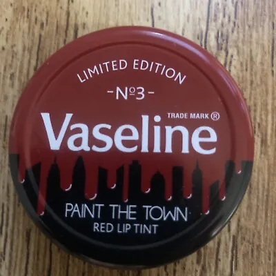 VASELINE Limited Edition Paint The Town Red Lip Tint 20g Tin • £29.99